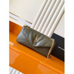 Borse a tracolla media YSL Saint Laurent Calypso muschio