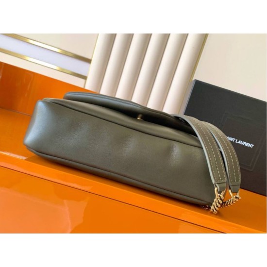 Replica di lusso Imitazioni borse griffate a tracolla media YSL Saint Laurent Calypso muschio Imitazioni Cloni Imitazioni borse griffate a tracolla media YSL Saint Laurent Calypso muschio firmate