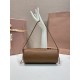 Replica di lusso Pochette compatta in nappa Miu Miu 5NE851 Marrone Imitazioni Cloni Pochette compatta in nappa Miu Miu 5NE851 Marrone firmate