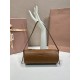 Replica di lusso Pochette compatta in nappa Miu Miu 5NE851 Marrone Imitazioni Cloni Pochette compatta in nappa Miu Miu 5NE851 Marrone firmate