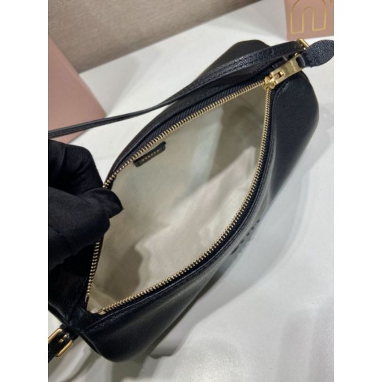 Cloni Pochette compatta in nappa Miu Miu 5NE851 Nero firmate