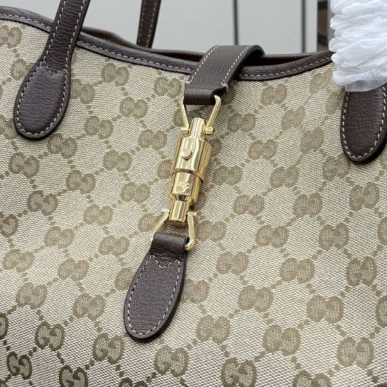 Replica di lusso Borsa tote grande Gucci Jackie 867014 Marrone Imitazioni Cloni Borsa tote grande Gucci Jackie 867014 Marrone firmate