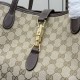 Replica di lusso Borsa tote grande Gucci Jackie 867014 Marrone Imitazioni Cloni Borsa tote grande Gucci Jackie 867014 Marrone firmate