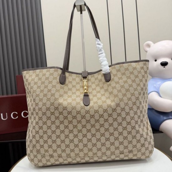Replica di lusso Borsa tote grande Gucci Jackie 867014 Marrone Imitazioni Cloni Borsa tote grande Gucci Jackie 867014 Marrone firmate