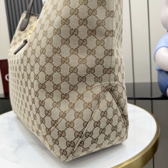 Replica di lusso Borsa tote grande Gucci Jackie 867014 Marrone Imitazioni Cloni Borsa tote grande Gucci Jackie 867014 Marrone firmate