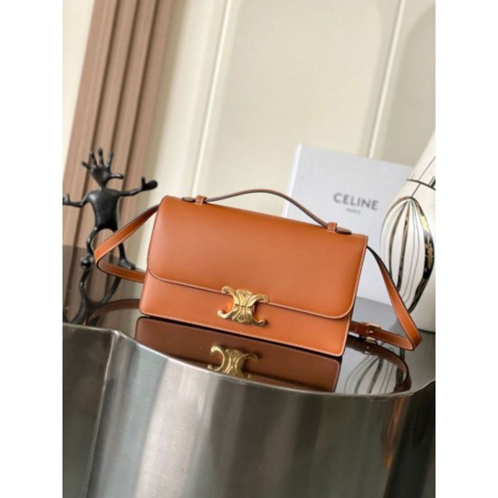 Replica di lusso Borse Celine Medium Triomphe Folio nera Imitazioni Cloni Borse Celine Medium Triomphe Folio nera firmate