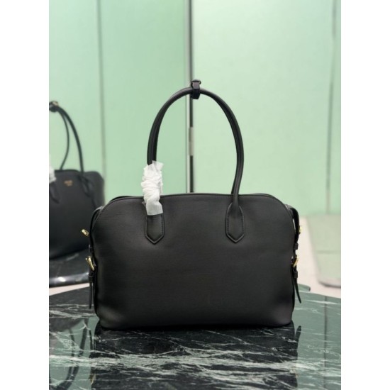 Replica di lusso Borsa tote grande Prada 1BG600 Nera Imitazioni Cloni Borsa tote grande Prada 1BG600 Nera firmate