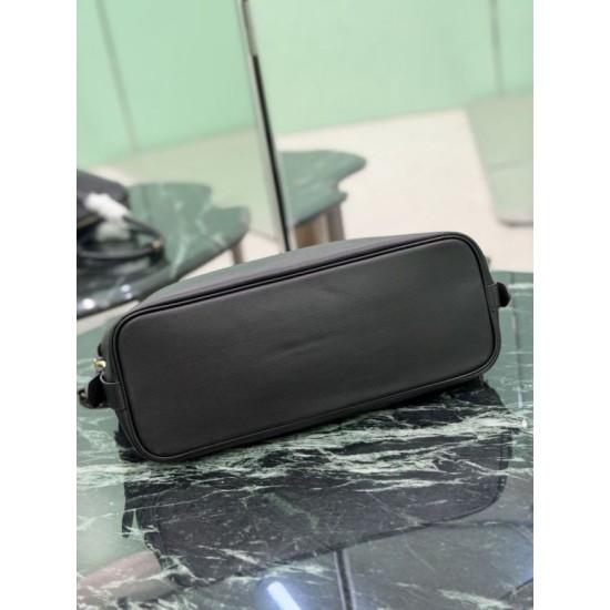 Replica di lusso Borsa tote grande Prada 1BG600 Nera Imitazioni Cloni Borsa tote grande Prada 1BG600 Nera firmate