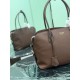 Replica di lusso Borse Alta Qualità tote grande Prada 1BG600 Marrone Imitazioni Cloni Borse Replica Alta Qualità tote grande Prada 1BG600 Marrone firmate