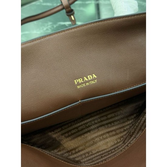 Replica di lusso Borse Alta Qualità tote grande Prada 1BG600 Marrone Imitazioni Cloni Borse Replica Alta Qualità tote grande Prada 1BG600 Marrone firmate