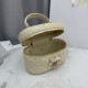 Replica di lusso Beauty case Dior Lady Dior Micro Albicocca Imitazioni Cloni Beauty case Dior Lady Dior Micro Albicocca firmate