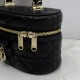 Replica di lusso Beauty case Dior Lady Dior Micro Nero Imitazioni Cloni Beauty case Dior Lady Dior Micro Nero firmate