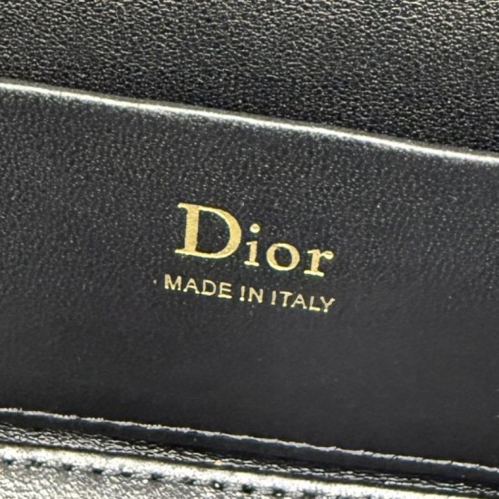 Replica di lusso Beauty case Dior Lady Dior Micro Nero Imitazioni Cloni Beauty case Dior Lady Dior Micro Nero firmate