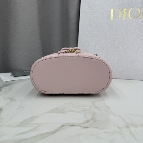 Replica di lusso Beauty case Dior Lady Dior Micro Rosa Imitazioni Cloni Beauty case Dior Lady Dior Micro Rosa firmate