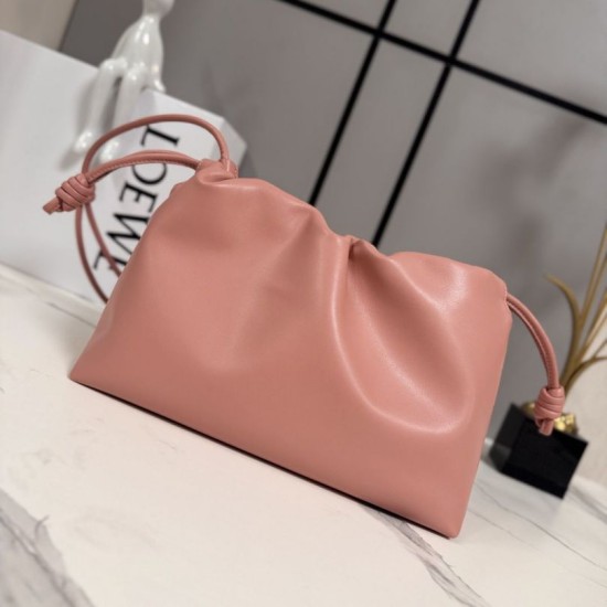 Replica di lusso Borsa a mano media Loewe Flamenco Rosa Imitazioni Cloni Borsa a mano media Loewe Flamenco Rosa firmate