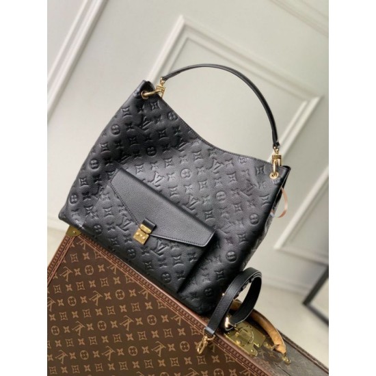 Replica di lusso Borsa Louis Vuitton Hobo Metis M27189 Nera Imitazioni Cloni Borsa Louis Vuitton Hobo Metis M27189 Nera firmate