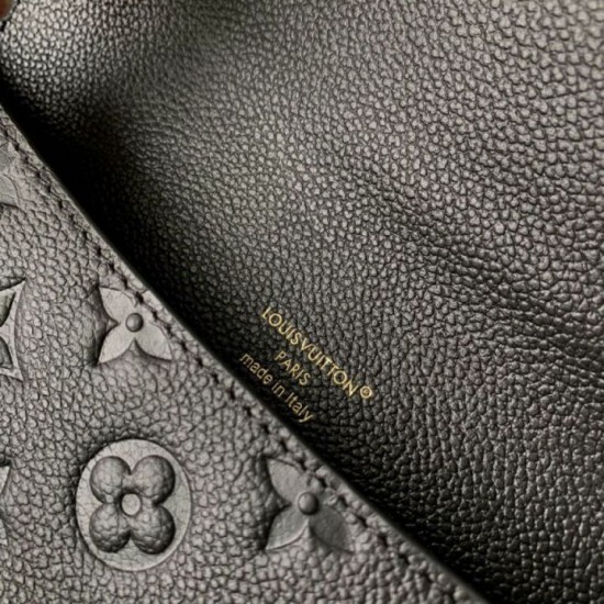 Replica di lusso Borsa Louis Vuitton Hobo Metis M27189 Nera Imitazioni Cloni Borsa Louis Vuitton Hobo Metis M27189 Nera firmate