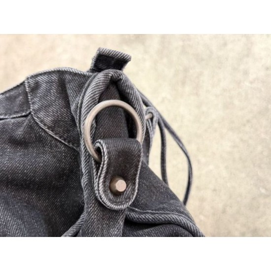 Replica di lusso Borsa Balenciaga Le City in denim lavato nero Imitazioni Cloni Borsa Balenciaga Le City in denim lavato nero firmate