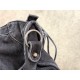 Replica di lusso Borsa Balenciaga Le City in denim lavato nero Imitazioni Cloni Borsa Balenciaga Le City in denim lavato nero firmate