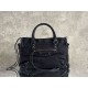 Replica di lusso Borsa Balenciaga Le City in denim lavato nero Imitazioni Cloni Borsa Balenciaga Le City in denim lavato nero firmate
