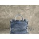 Replica di lusso Borse Firmate Balenciaga Le City denim lavato Blu Imitazioni Cloni Borse Firmate Replica Balenciaga Le City denim lavato Blu firmate