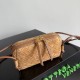 Cloni Pouch Bottega Veneta Concerto camoscio intrecciato Marrone firmate