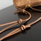 Cloni Pouch Bottega Veneta Concerto camoscio intrecciato Marrone firmate
