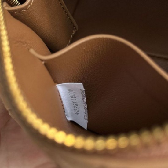 Cloni Pouch Bottega Veneta Concerto camoscio intrecciato Marrone firmate