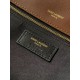 Replica di lusso Borsa a tracolla grande YSL Saint Laurent Calypso scamosciata marrone Imitazioni Cloni Borsa a tracolla grande YSL Saint Laurent Calypso scamosciata marrone firmate