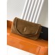 Replica di lusso Borsa a tracolla grande YSL Saint Laurent Calypso scamosciata marrone Imitazioni Cloni Borsa a tracolla grande YSL Saint Laurent Calypso scamosciata marrone firmate