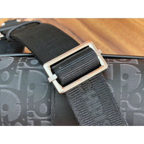 Replica di lusso Borse Firmate a tracolla Dior Trek Uomo Dior Oblique nylon nero Imitazioni Cloni Borse Firmate Replica a tracolla Dior Trek Uomo Dior Oblique nylon nero firmate