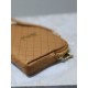 Replica di lusso Pochette trapuntata con zip Gaby YSL Saint Laurent marrone Imitazioni Cloni Pochette trapuntata con zip Gaby YSL Saint Laurent marrone firmate