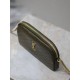 Replica di lusso Pochette trapuntata con zip Gaby YSL Saint Laurent Blu Imitazioni Cloni Pochette trapuntata con zip Gaby YSL Saint Laurent Blu firmate