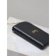 Replica di lusso Pochette trapuntata con zip Gaby YSL Saint Laurent Nero Imitazioni Cloni Pochette trapuntata con zip Gaby YSL Saint Laurent Nero firmate