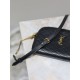 Replica di lusso Pochette trapuntata con zip Gaby YSL Saint Laurent Nero Imitazioni Cloni Pochette trapuntata con zip Gaby YSL Saint Laurent Nero firmate