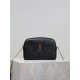 Replica di lusso Pochette trapuntata con zip Gaby YSL Saint Laurent Nero Imitazioni Cloni Pochette trapuntata con zip Gaby YSL Saint Laurent Nero firmate