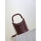 Replica di lusso Borse a secchiello Gaby di YSL Saint Laurent bordeaux Imitazioni Cloni Borse a secchiello Gaby di YSL Saint Laurent bordeaux firmate