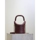 Replica di lusso Borse a secchiello Gaby di YSL Saint Laurent bordeaux Imitazioni Cloni Borse a secchiello Gaby di YSL Saint Laurent bordeaux firmate
