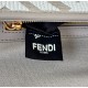 Replica di lusso Borse a tracolla classica Fendi Baguette FF ricamato grigio Imitazioni Cloni Borse Replica a tracolla classica Fendi Baguette FF ricamato grigio firmate