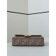 Replica di lusso Borse Imitazioni a tracolla classica Fendi Baguette FF ricamato marrone Imitazioni Cloni Borse Imitazioni a tracolla classica Fendi Baguette FF ricamato marrone firmate