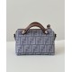 Replica di lusso Borse Fendi Denim Vitello Grace FF Mini By The Way Boston Blu Imitazioni Cloni Borse Replica Fendi Denim Vitello Grace FF Mini By The Way Boston Blu firmate