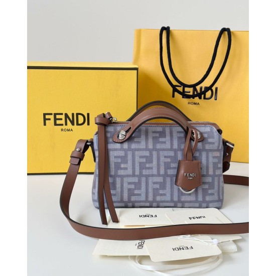 Replica di lusso Borse Fendi Denim Vitello Grace FF Mini By The Way Boston Blu Imitazioni Cloni Borse Replica Fendi Denim Vitello Grace FF Mini By The Way Boston Blu firmate
