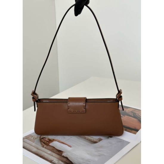 Replica di lusso Borsa Fendi Baby B marrone Imitazioni Cloni Borsa Fendi Baby B marrone firmate