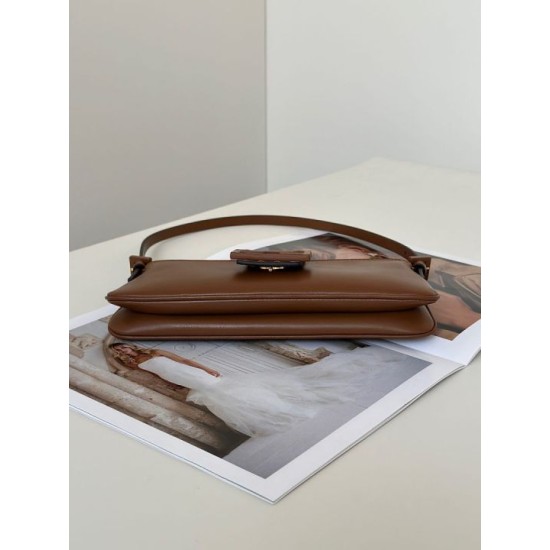 Replica di lusso Borsa Fendi Baby B marrone Imitazioni Cloni Borsa Fendi Baby B marrone firmate