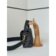 Cloni Borsa Fendi Baguette tessuto jacquard FF effetto denim blu firmate