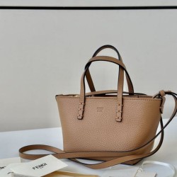 Replica Borse tote Fendi Roll Mini Selleria Marrone firmate