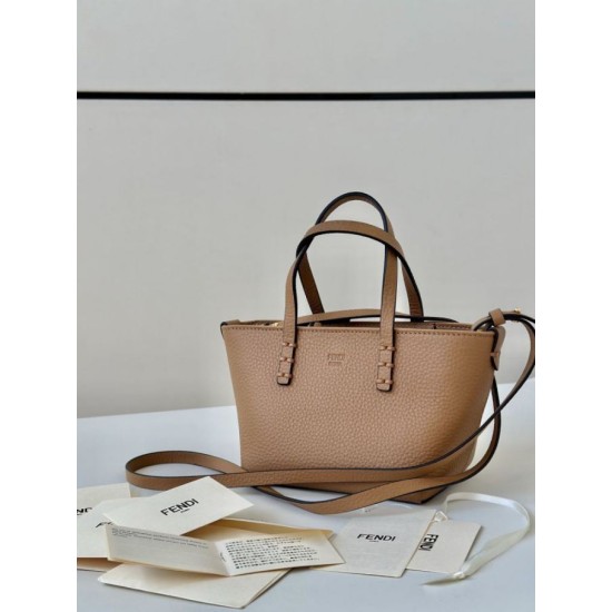 Replica Borse tote Fendi Roll Mini Selleria Marrone firmate