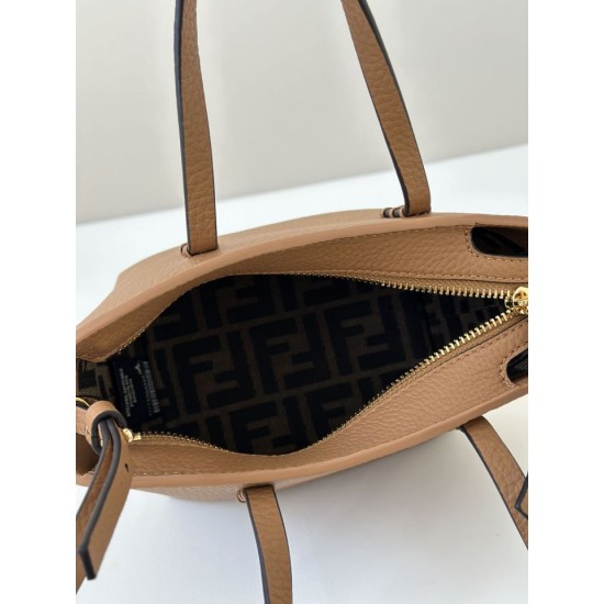 Replica Borse tote Fendi Roll Mini Selleria Marrone firmate