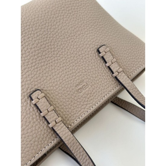 Replica di lusso Borse tote Fendi Roll Mini Selleria Grigia Imitazioni Cloni Borse Replica tote Fendi Roll Mini Selleria Grigia firmate