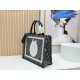 Replica di lusso Borsa da uomo Dior Book Tote Piccola/Media/Grande con ricamo obliquo e tracolla Nero Imitazioni Cloni Borsa da uomo Dior Book Tote Piccola/Media/Grande con ricamo obliquo e tracolla Nero firmate